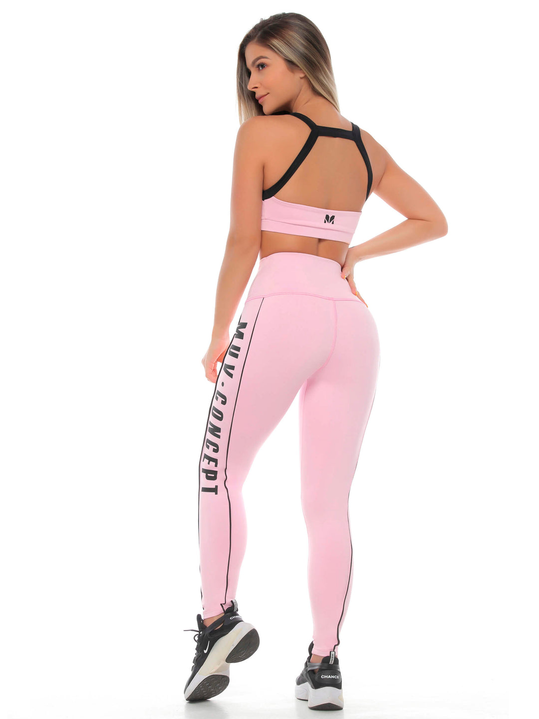 Conjunto Deportivo Mujer Pink Black