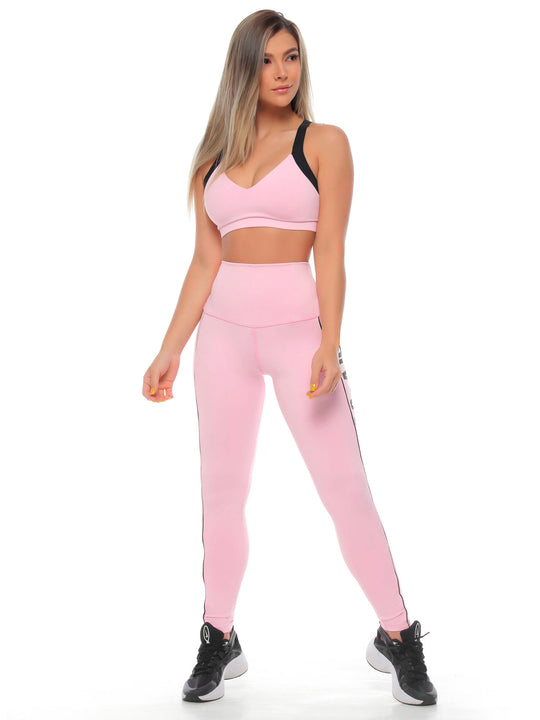 Conjunto Deportivo Pink Black
