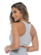 Top Deportivo Long Gray